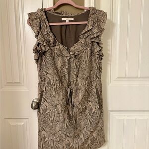 Women's Ruffled dress - Brown
